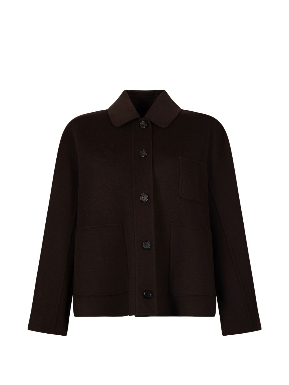 Giacca In Doppio Drap Di Pura Lana 2629046033600 048 BROWN S MAX MARA