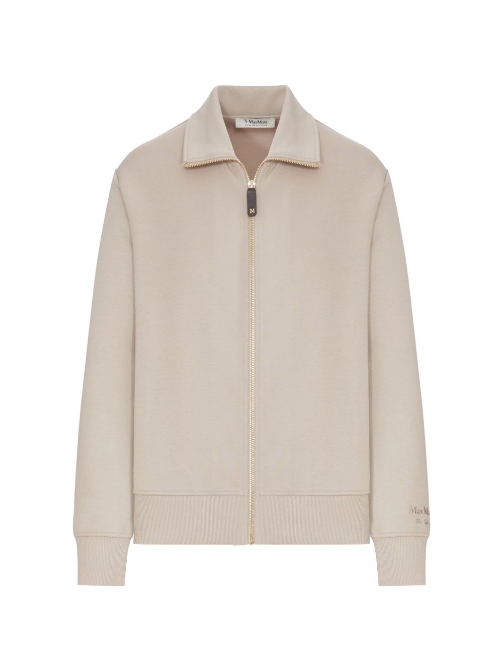 Felpa Con Zip In Jersey Double Di Cotone 2629926033600 001 CACHA S MAX MARA