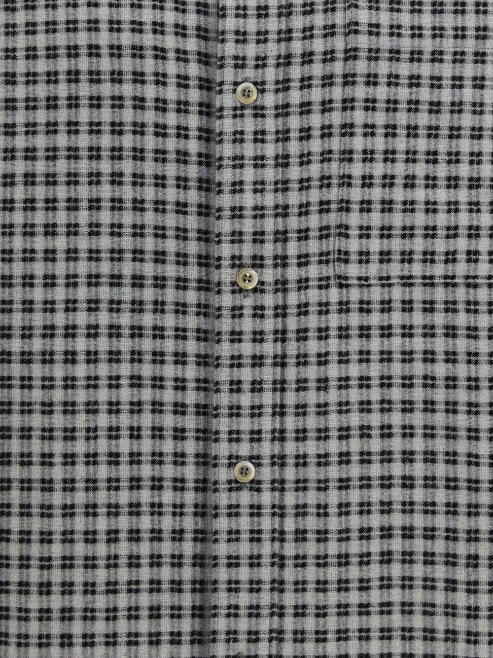 Knitted Shirt In Flanella MFW26BUTTONUPWHI WHITE BLACK CHECK Séfr