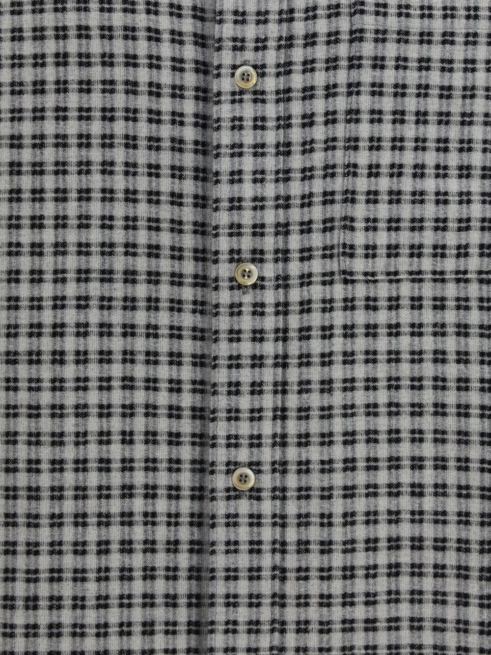 Knitted Shirt In Flanella MFW26BUTTONUPWHI WHITE BLACK CHECK Séfr