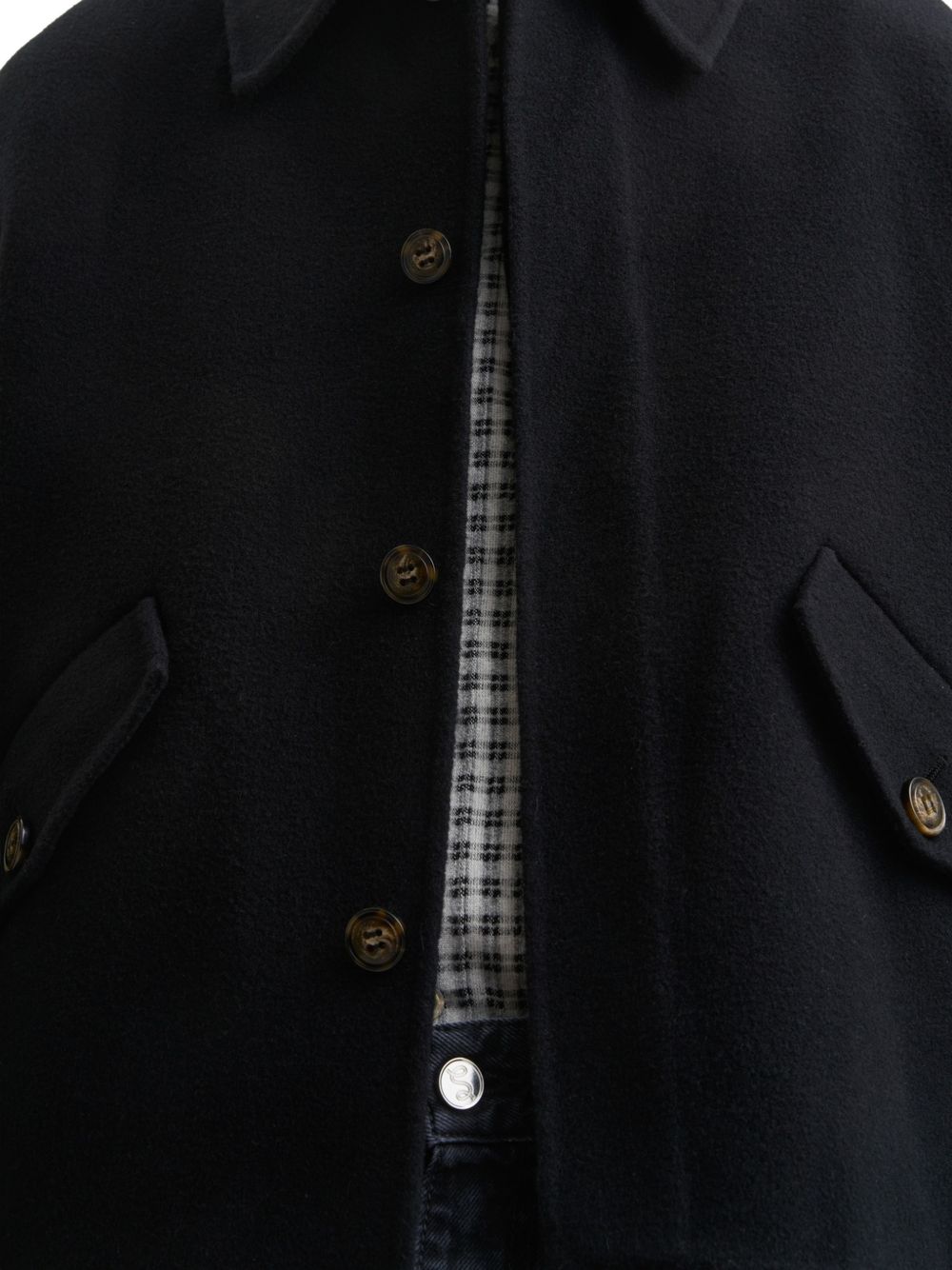 Giacca In Lana Relaxed Fit MFW26WOOLBLA BLACK Séfr