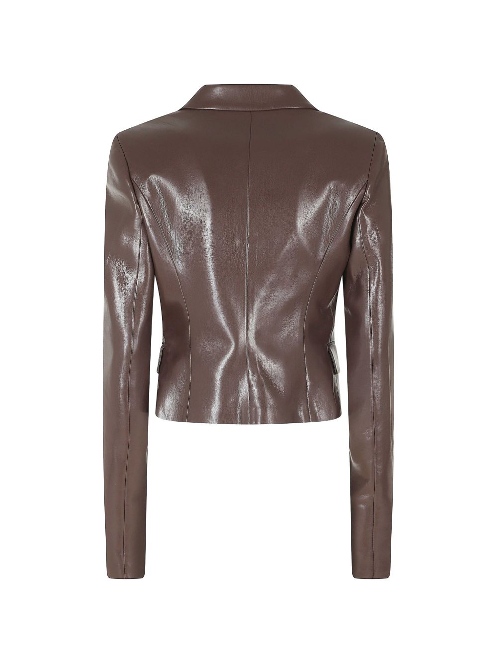 ZEFIRA FITTED BLAZER T203060ATNP152 641 DARK BROWN THE ANDAMANE