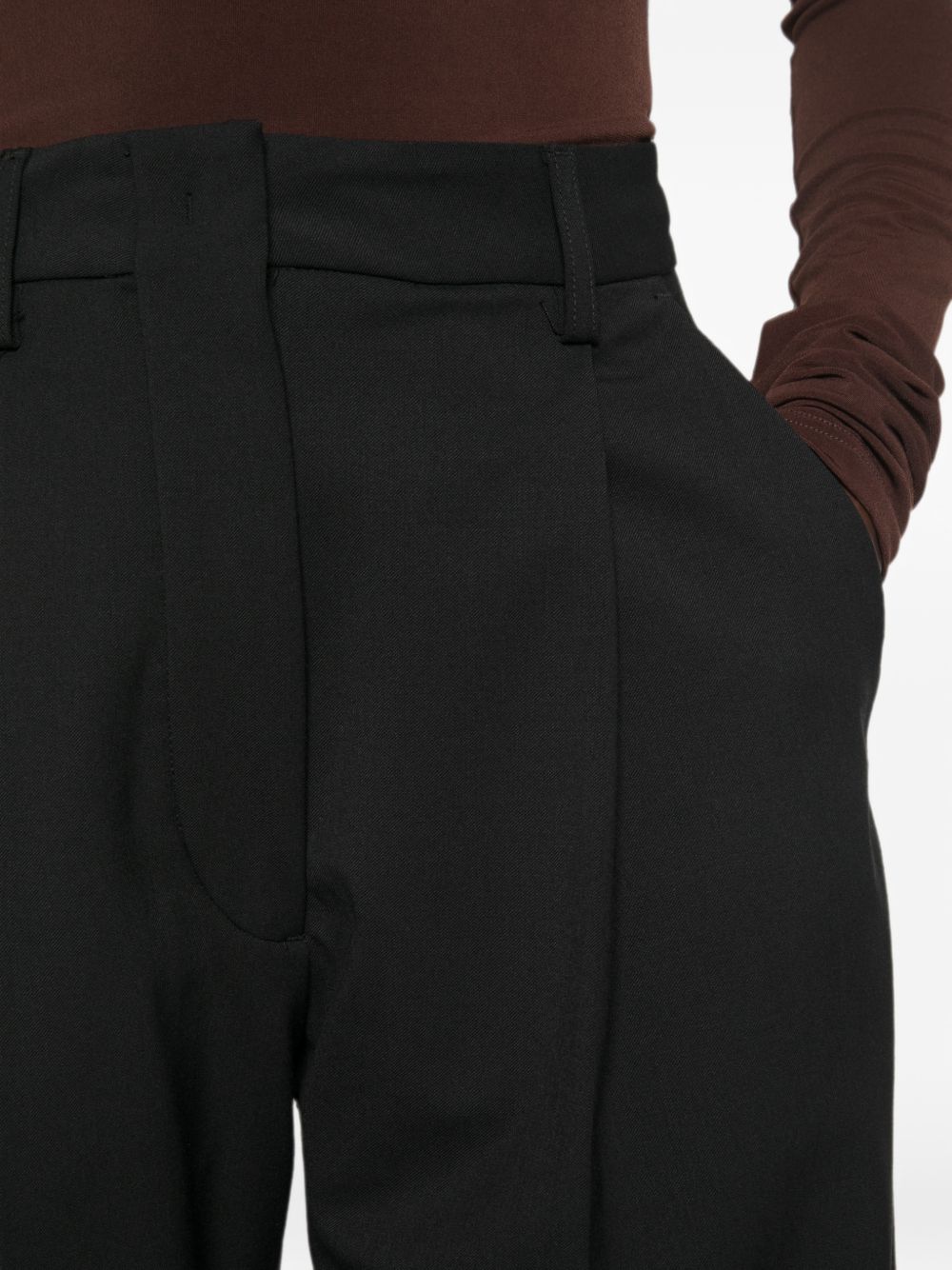 Pantaloni E-Billie In Misto Lana TLWE3111W0206ABTP T0002 BLACK THE LATEST
