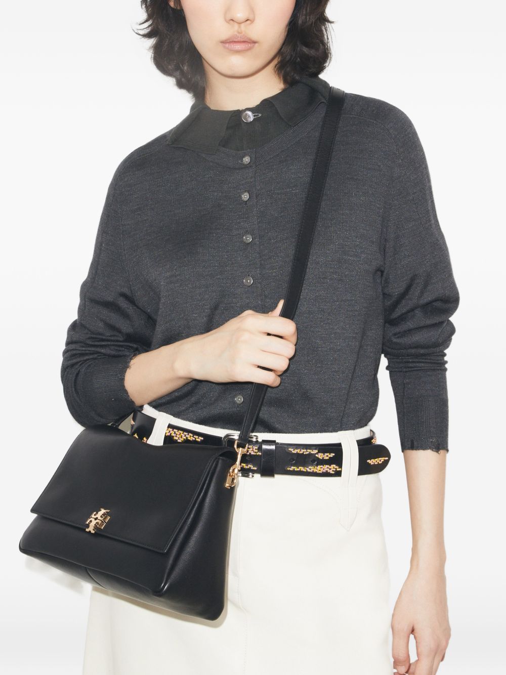 Shoulder bag media Charlie 180726 001 BLACK TORY BURCH
