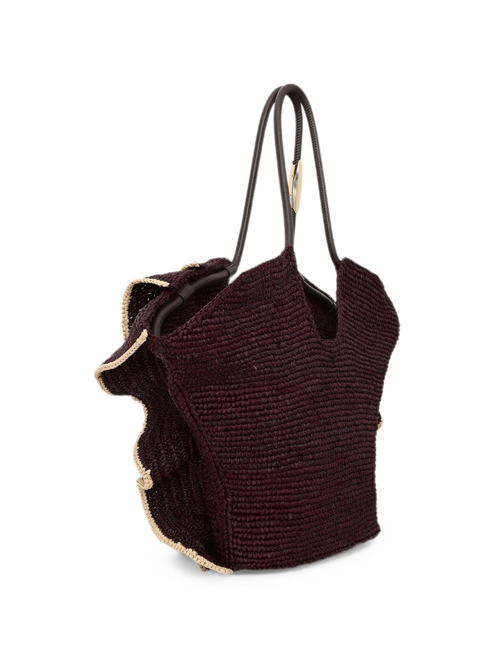 Borsa Shopping Media con Volant Goldentime 7263XS26A2 CHOCOLATE ZIMMERMANN