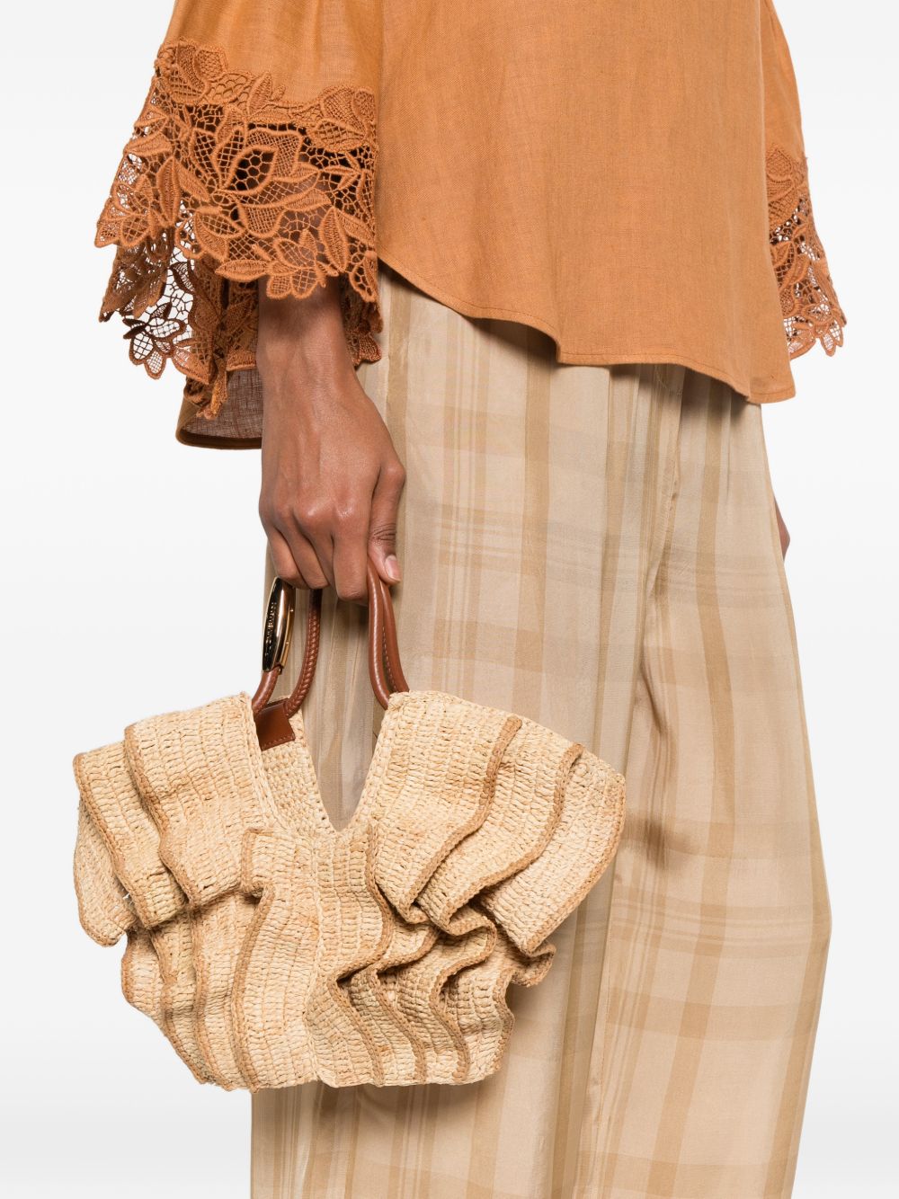 Borsa Shopping Piccola con Volant Goldentime 7976XS26A2 NATURAL ZIMMERMANN
