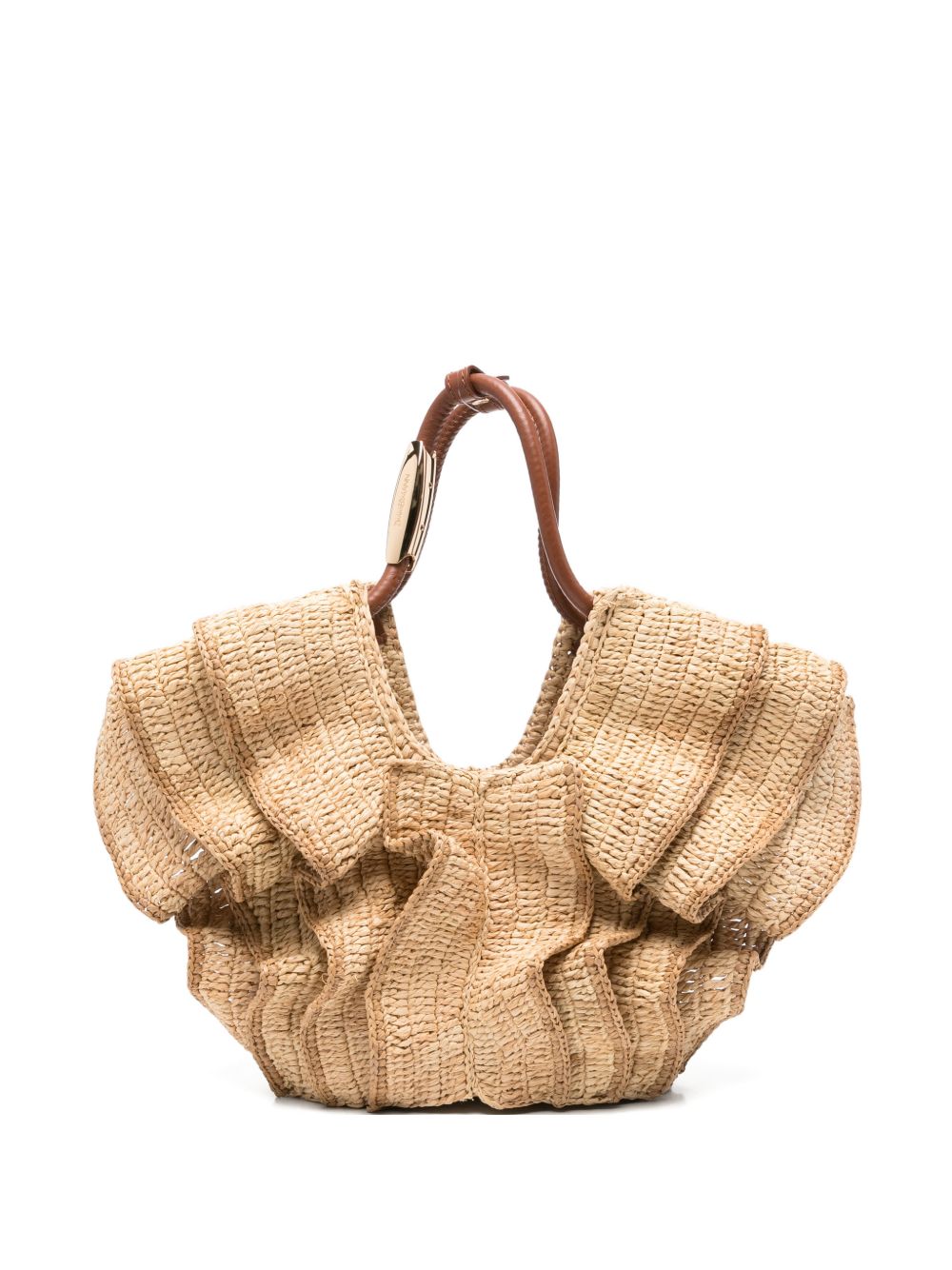 Borsa Shopping Piccola con Volant Goldentime 7976XS26A2 NATURAL ZIMMERMANN