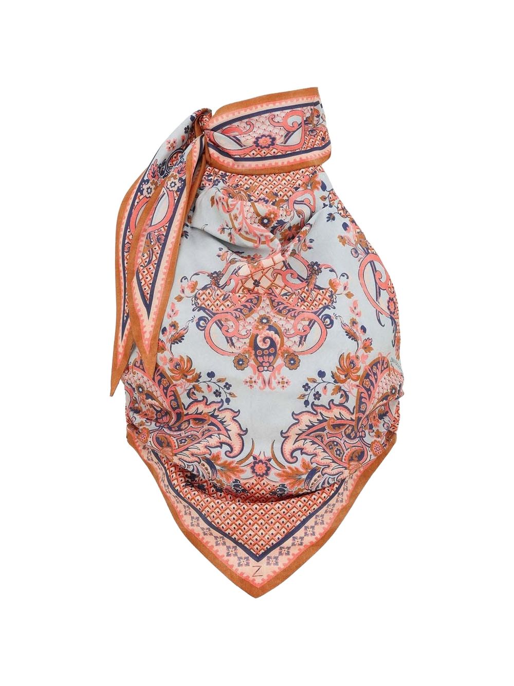 Aster Scarf Bodice 8063TSS261 BLUE PAISLEY FLORAL ZIMMERMANN