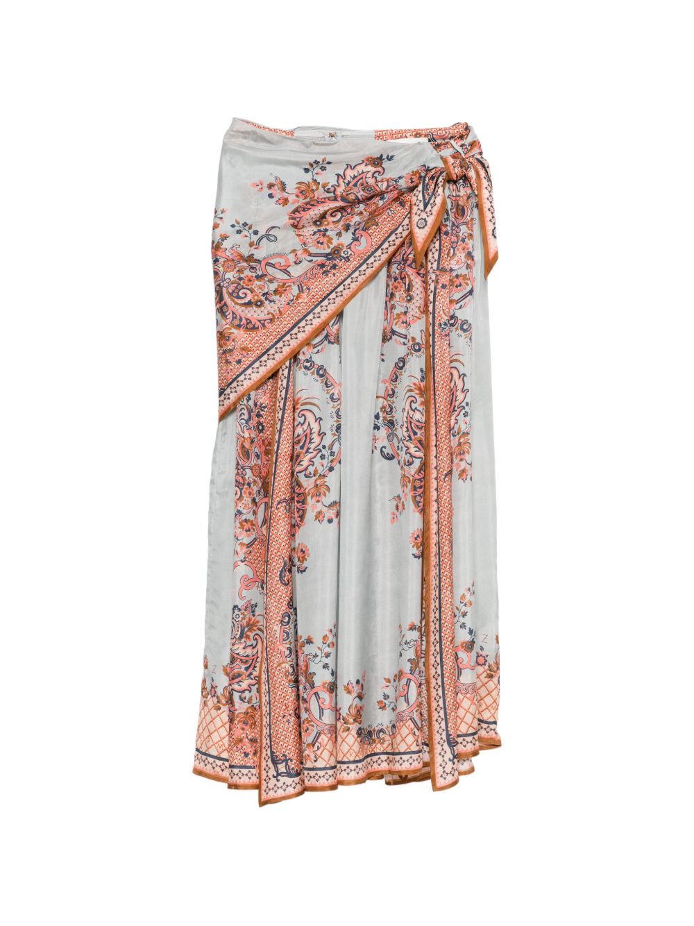 Aster Scarf Midi Skirt 8066SSS261 BLUE PAISLEY FLORA ZIMMERMANN