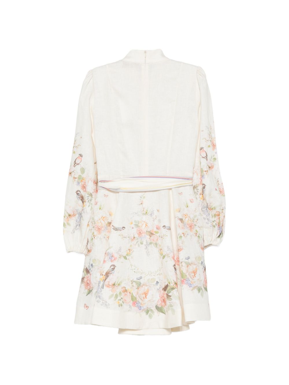Valiant Button Mini Dress 9142DF261 CREAN BOUQUET ZIMMERMANN