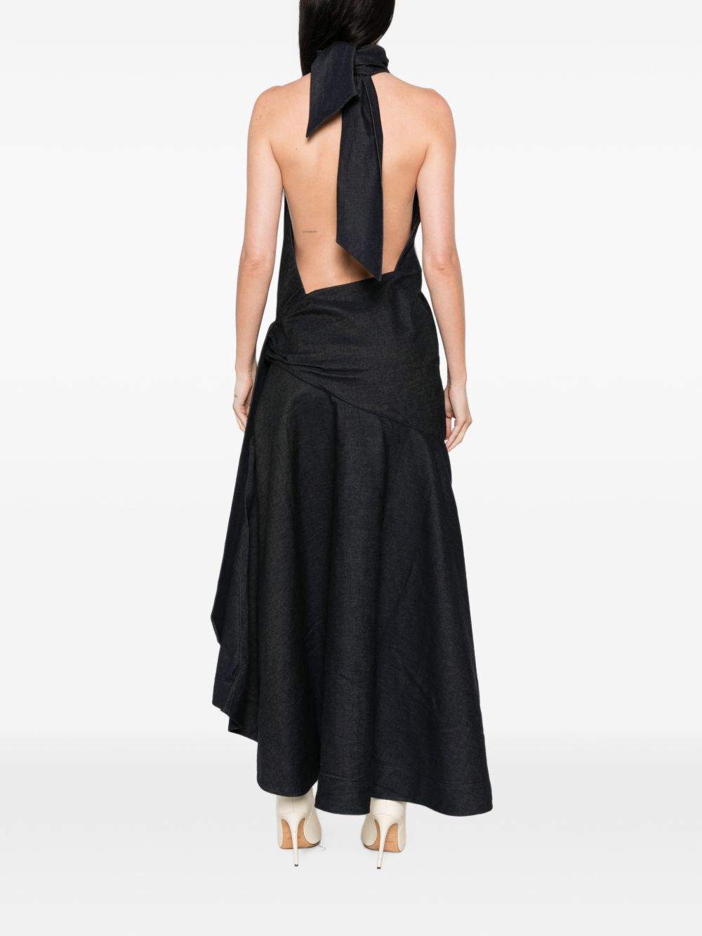 Valiant Draped Denim Dress 9481DF261 NIGHT SKY ZIMMERMANN