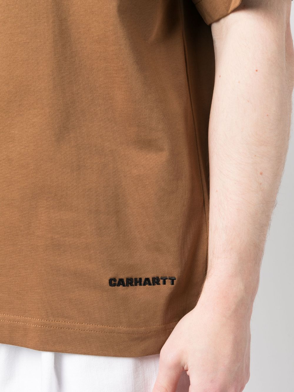 Tshirt I031373 08WXX BROWN BLACK CARHARTT WIP