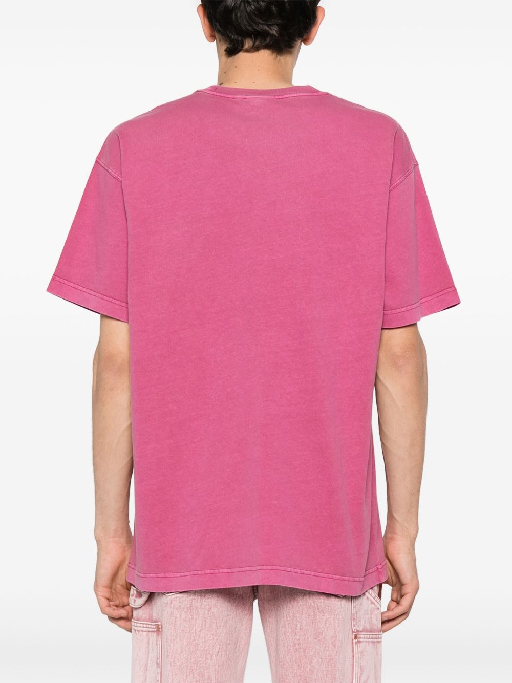 Tshirt I029949 1YTGD MAGENTA GARMENT DYED CARHARTT WIP