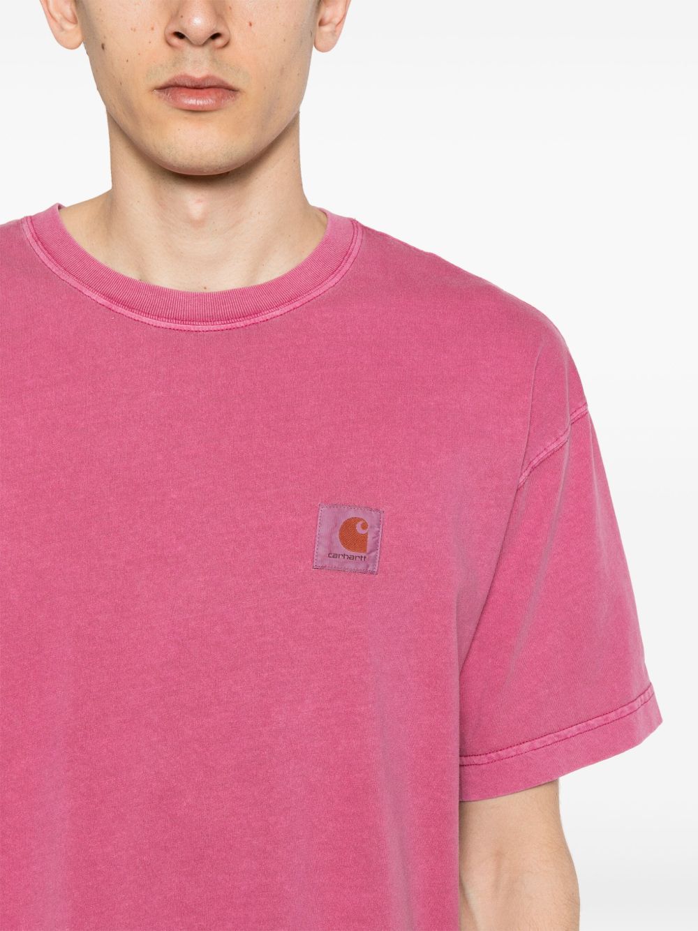 Tshirt I029949 1YTGD MAGENTA GARMENT DYED CARHARTT WIP