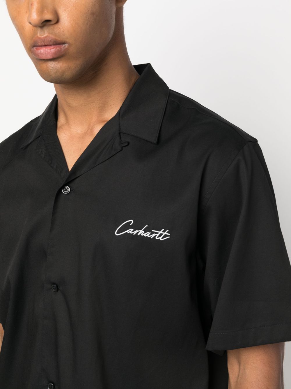 S/S DELRAY SHIRT TENCEL I031465 K02XX BLACK WAX CARHARTT WIP