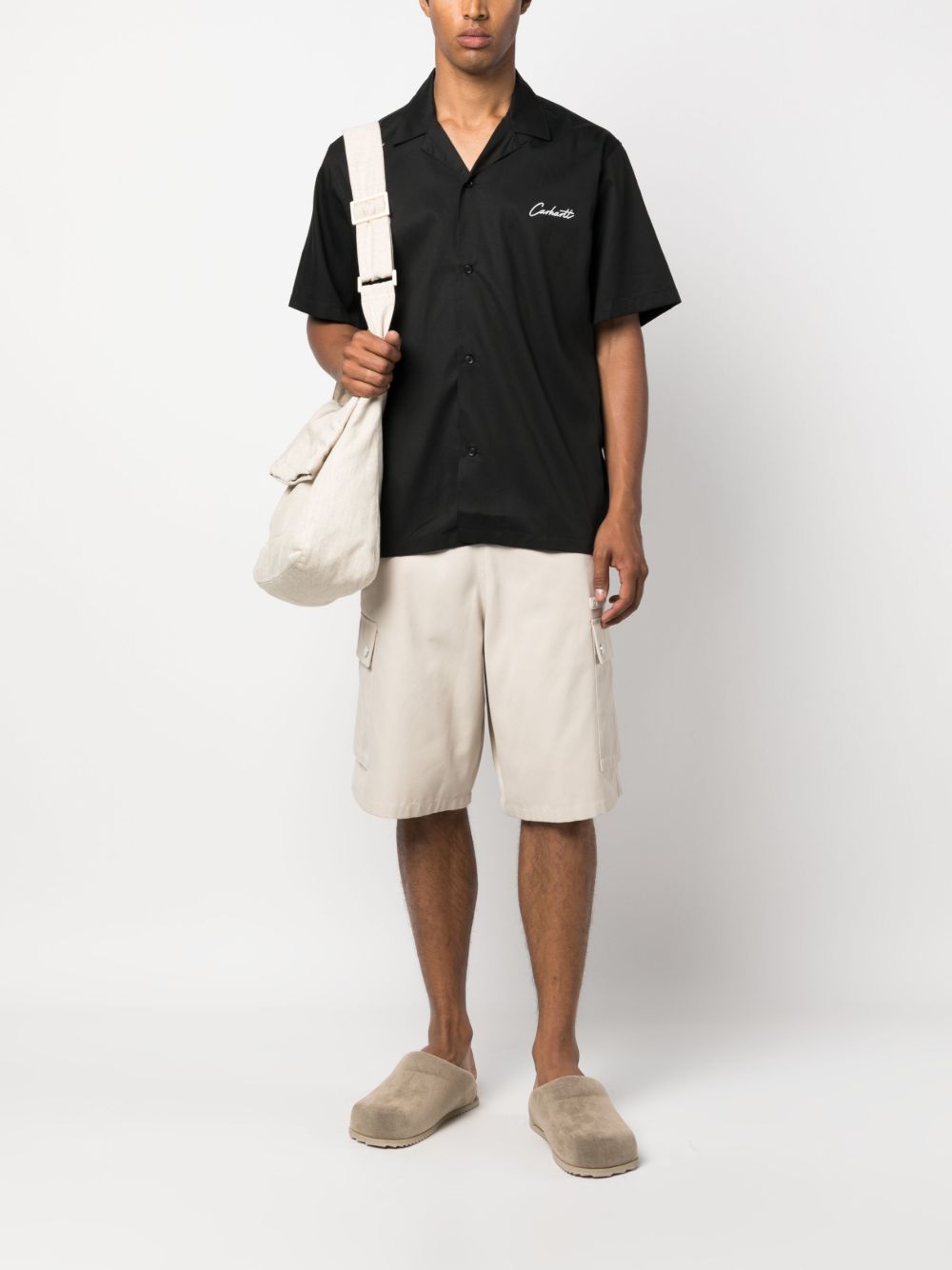 S/S DELRAY SHIRT TENCEL I031465 K02XX BLACK WAX CARHARTT WIP