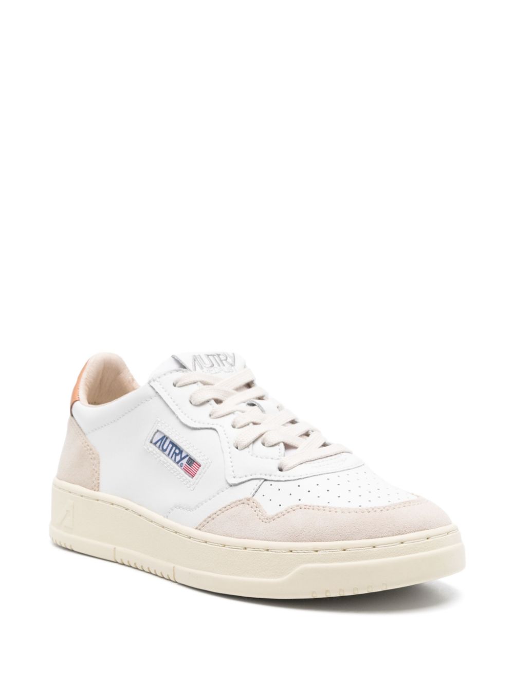 MEDIALIST LOW MAN LEATHER SUEDE AULMLS76 WHITE SAND AUTRY