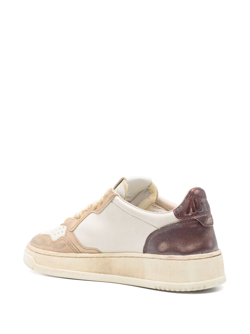 SNEAKERS IN PELLE SUPER VINTAGE AVLWMT04 NATURAL PLATINUM VIOLET AUTRY