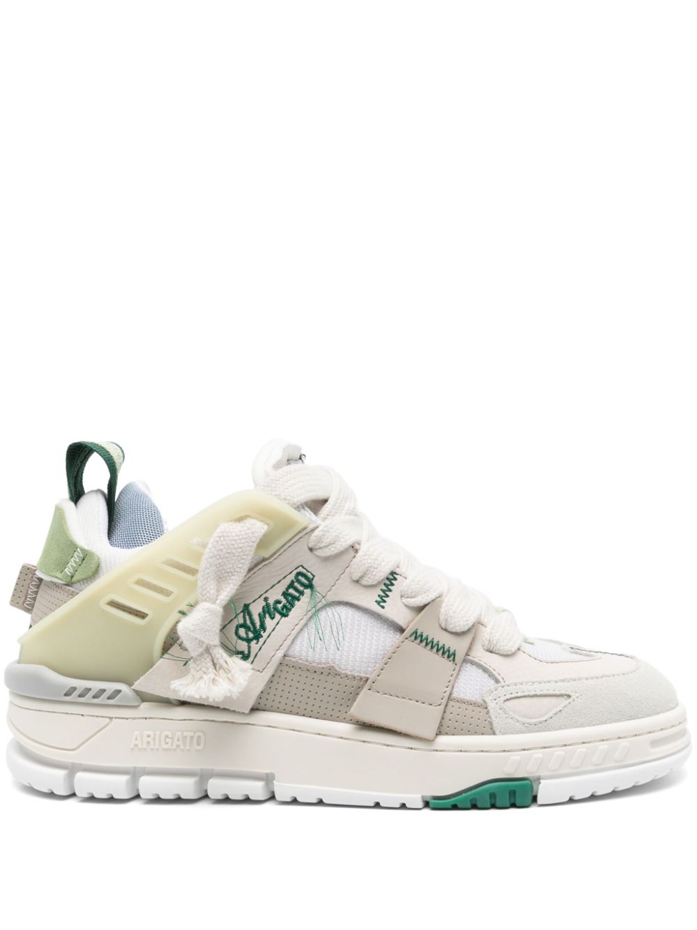 AREA PATCHWORK SNEAKER F2761002 DK BEIGE LT GREEN AXEL ARIGATO
