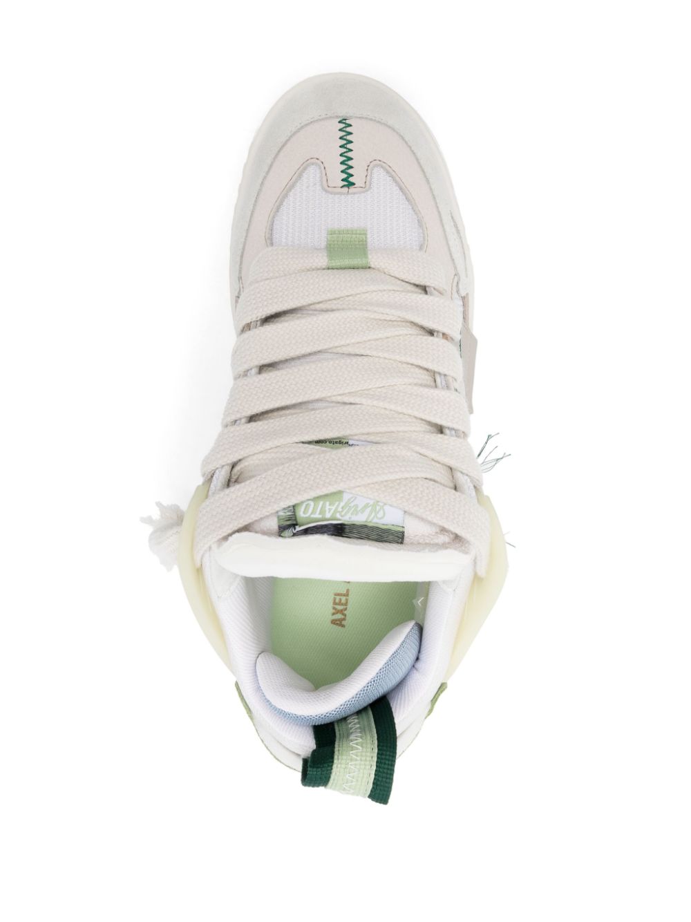 AREA PATCHWORK SNEAKER F2761002 DK BEIGE LT GREEN AXEL ARIGATO