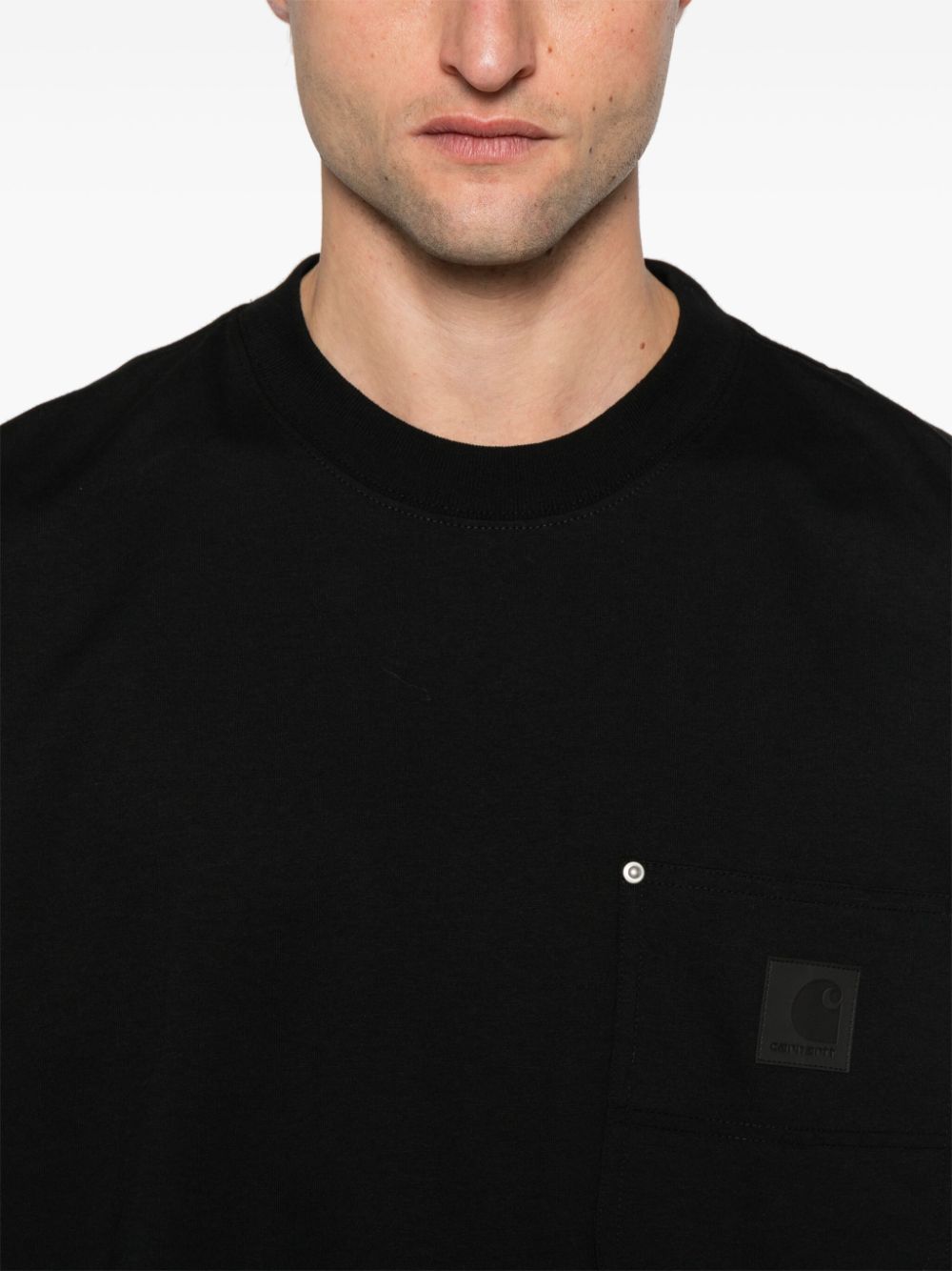 Eldon Pocket T-shirt Organic Cotton Single Jersey I034365 89XX BLACK CARHARTT WIP