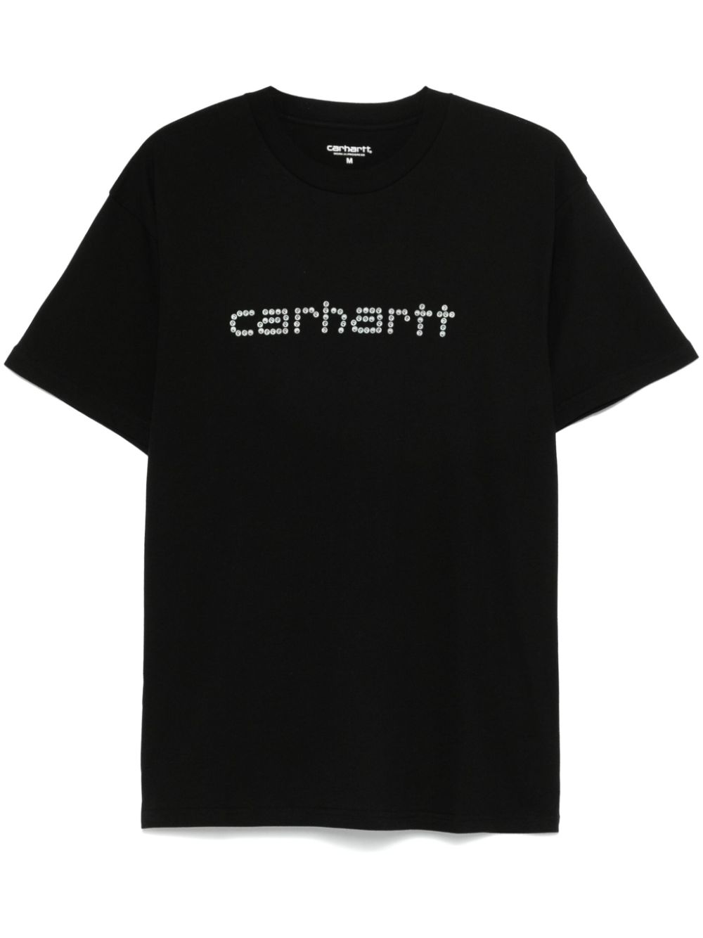 Rivet Script T-shirt Cotton Single Jersey I034396 89XX BLACK CARHARTT WIP