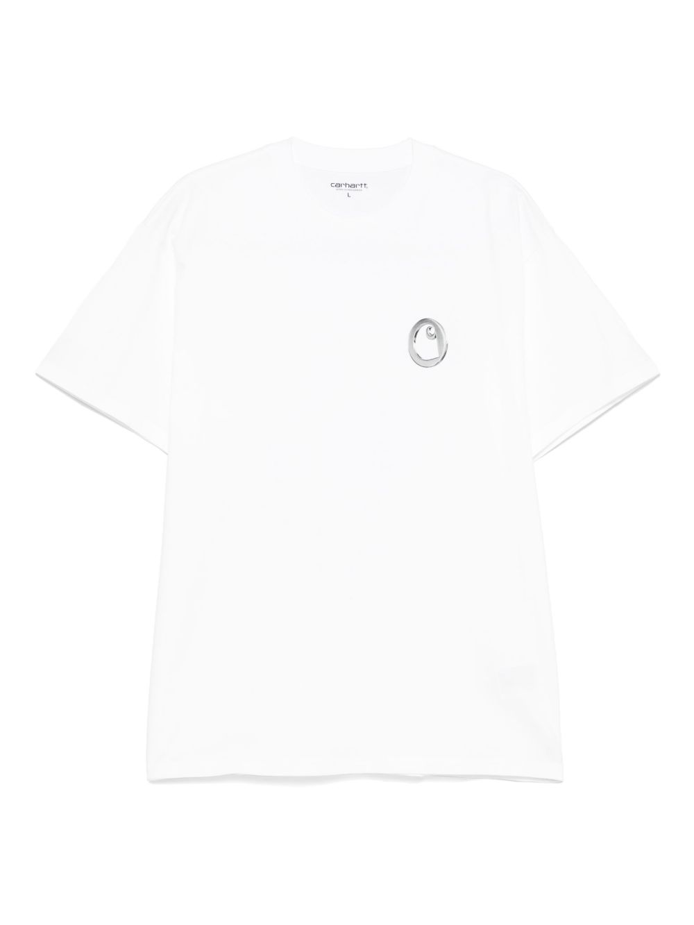Linked Charms T-shirt Organic Cotton Single Jersey I034410 0YFXX WHITE SILVER CARHARTT WIP