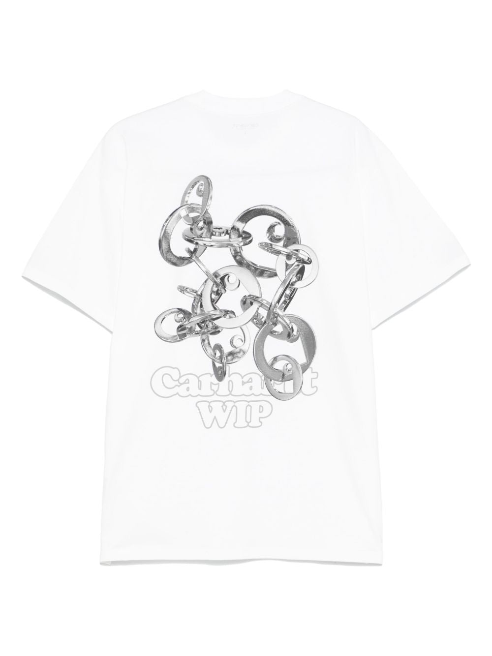 Linked Charms T-shirt Organic Cotton Single Jersey I034410 0YFXX WHITE SILVER CARHARTT WIP