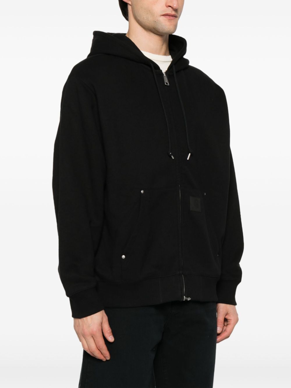 Hooded Eldon Sweat Jacket Cotton/polyester Sweat I034428 89XX BLACK CARHARTT WIP