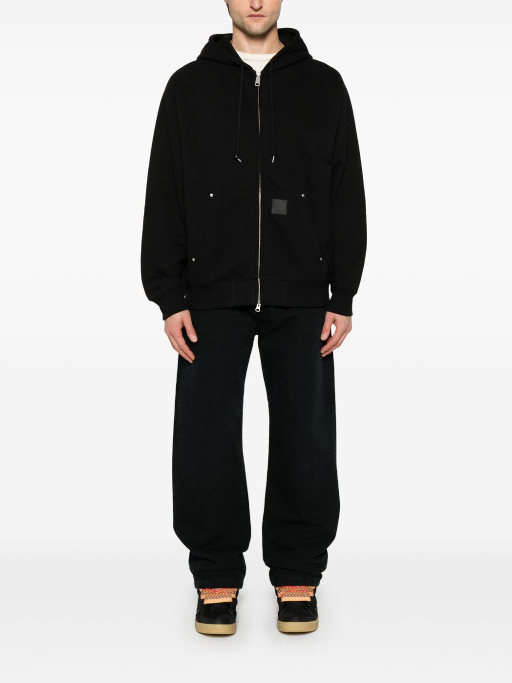 Hooded Eldon Sweat Jacket Cotton/polyester Sweat I034428 89XX BLACK CARHARTT WIP