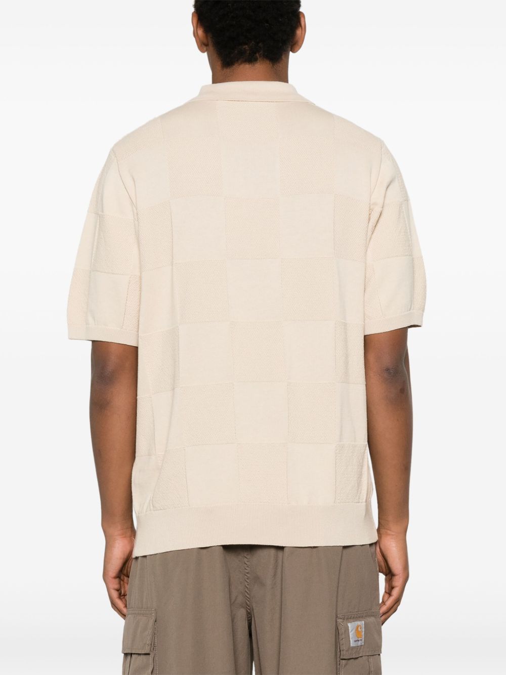 S/S CHECKER POLO COTTON I034535 2LPXX FLEUR DE SEL CARHARTT WIP