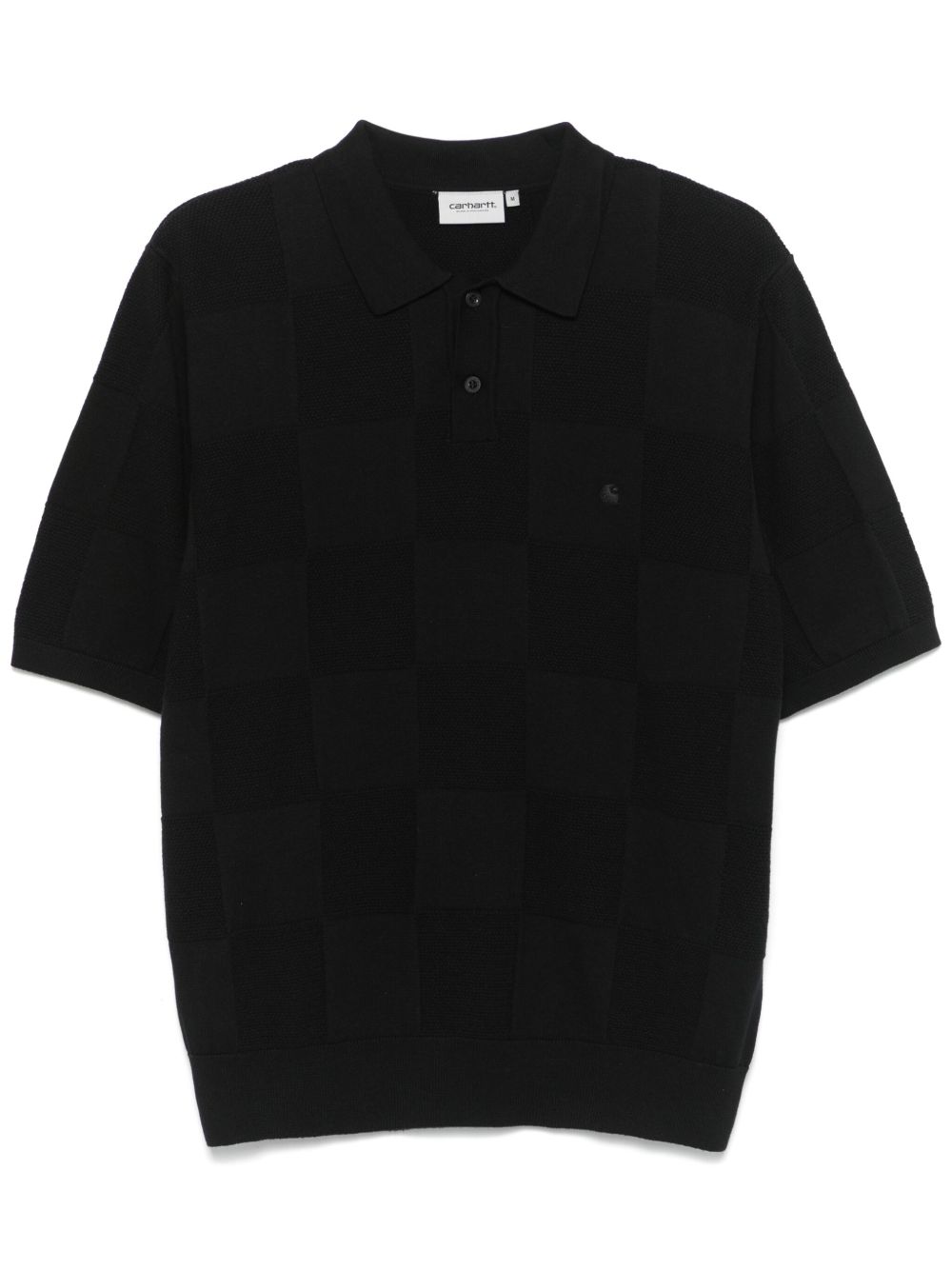 S/S CHECKER POLO COTTON I034535 89XX BLACK CARHARTT WIP