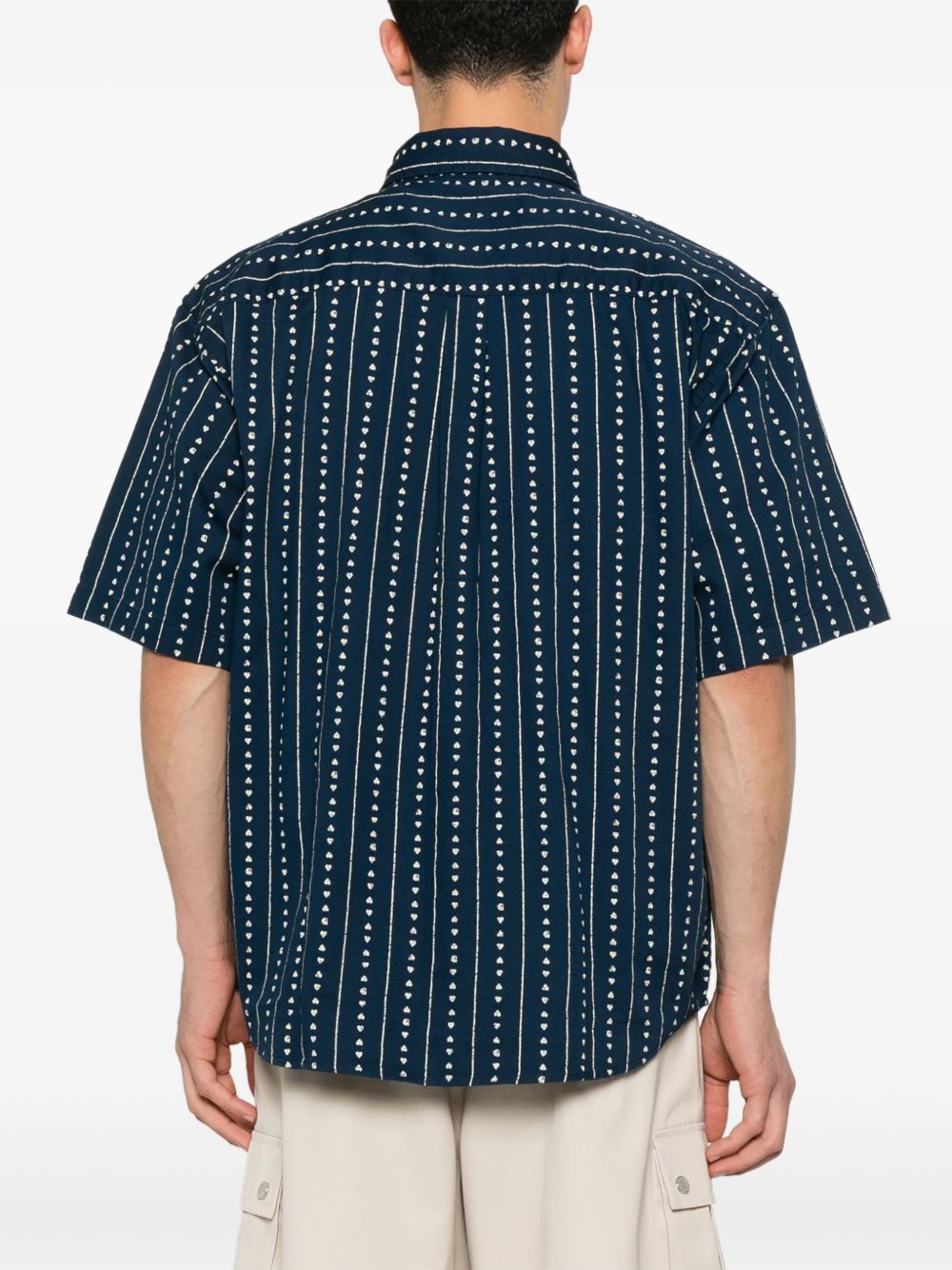 S/S DREWE SHIRT COTTON TWILL I034537 2RUXX HEART PINSTRIPE CARHARTT WIP