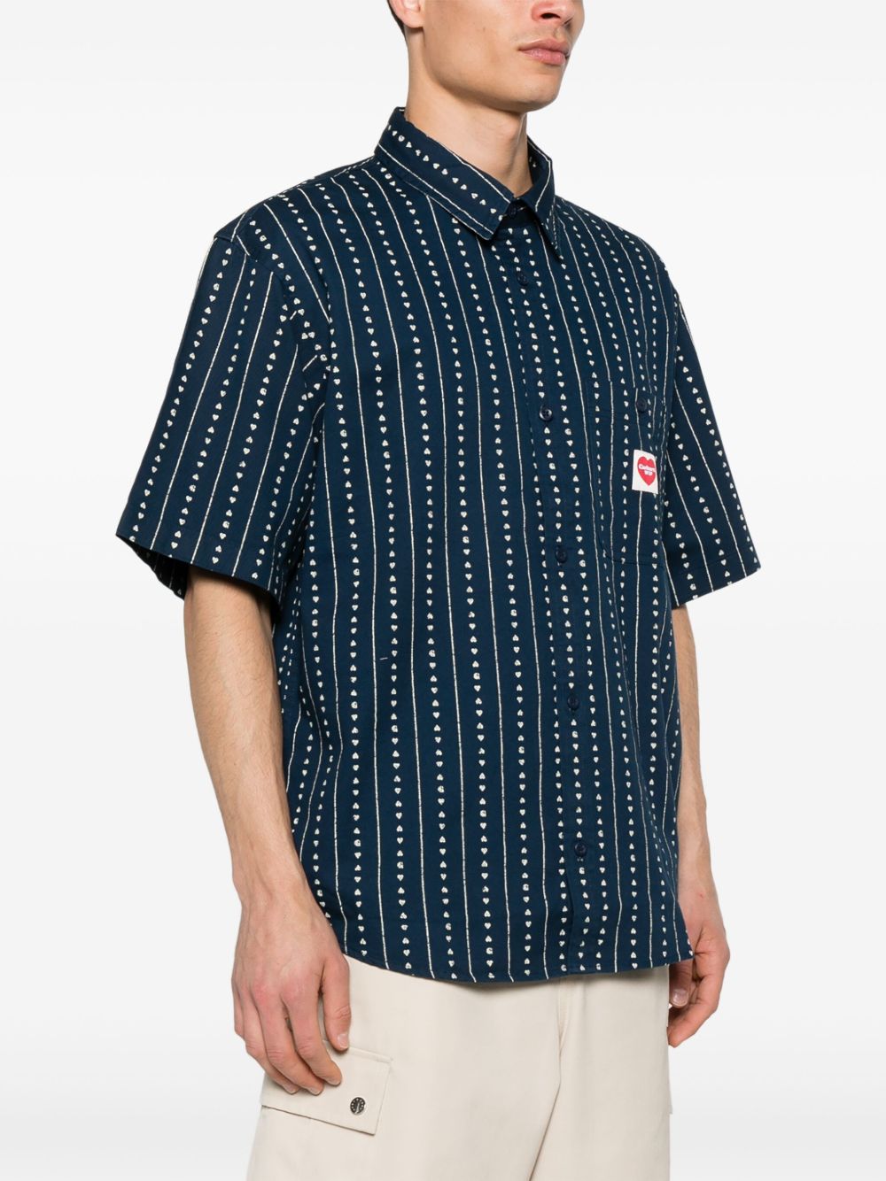 S/S DREWE SHIRT COTTON TWILL I034537 2RUXX HEART PINSTRIPE CARHARTT WIP