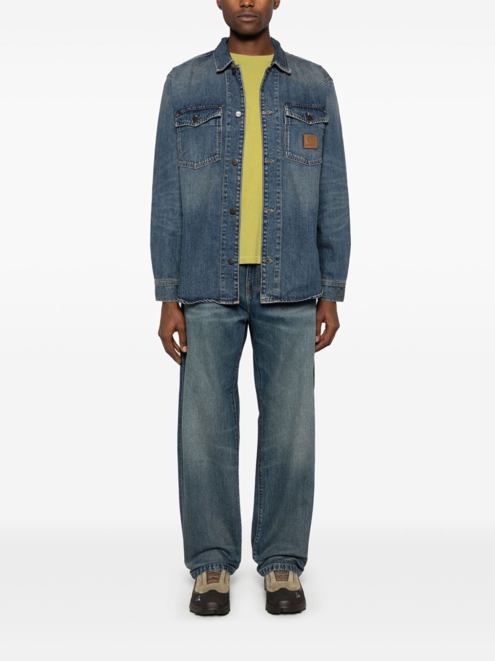 I034733 014Q BLUE WORN USED WASH CARHARTT WIP