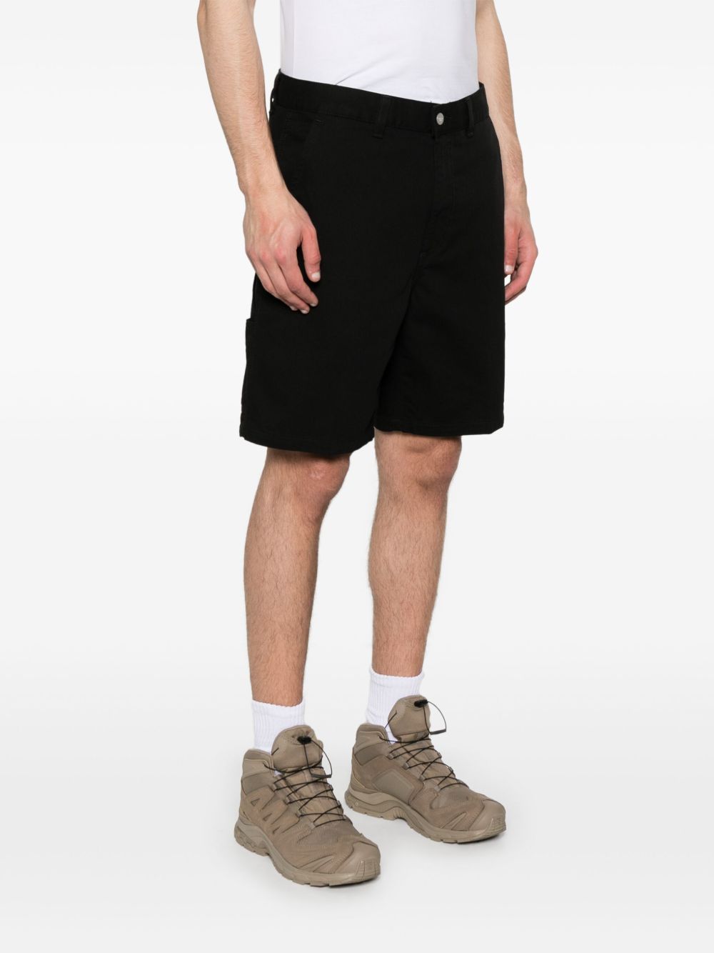 DREWE SHORT FOUNTAIN TWILL I034802 8902 BLACK RINSED CARHARTT WIP