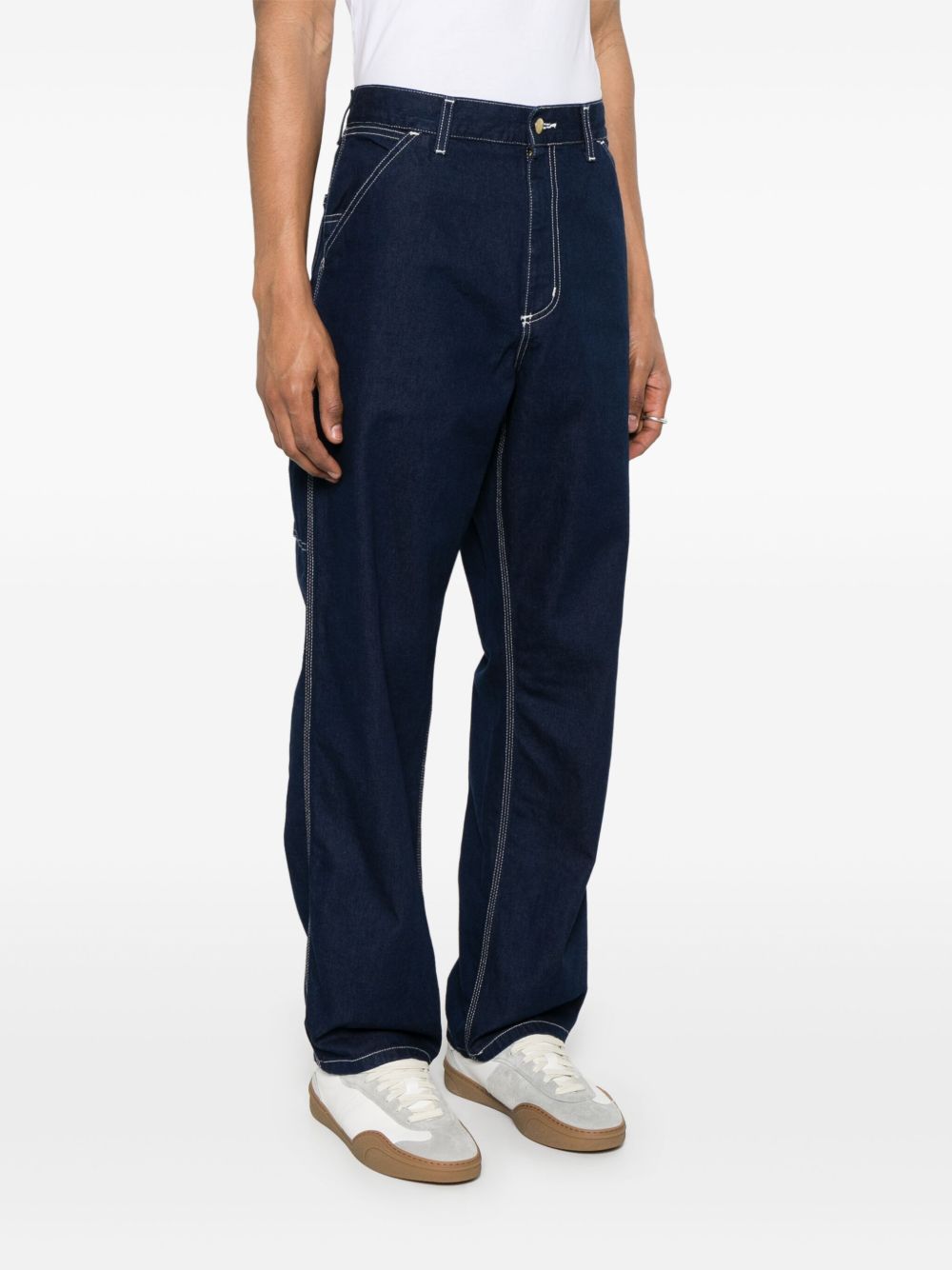 SINGLE KNEE PANTS NORCO DENIM I034864 0102 BLUE RINSED CARHARTT WIP