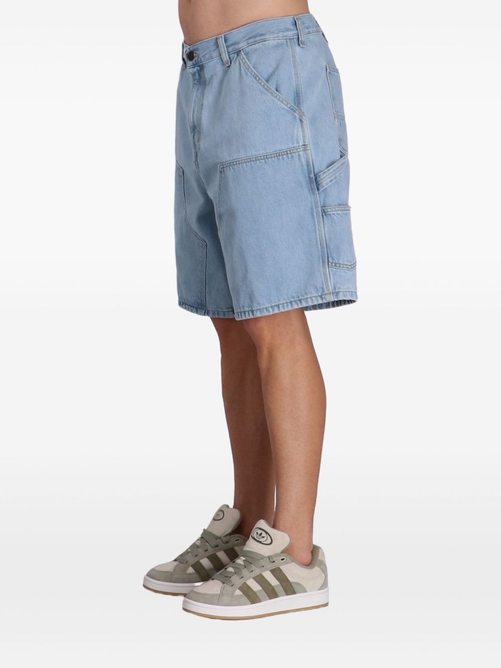 DOUBLE KNEE SHORT SMITH DENIM I034867 01A3 BLUE HEAVY STONE CARHARTT WIP