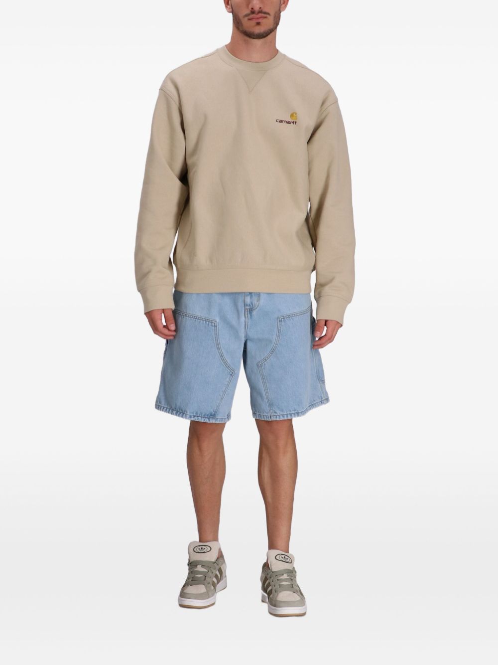DOUBLE KNEE SHORT SMITH DENIM I034867 01A3 BLUE HEAVY STONE CARHARTT WIP