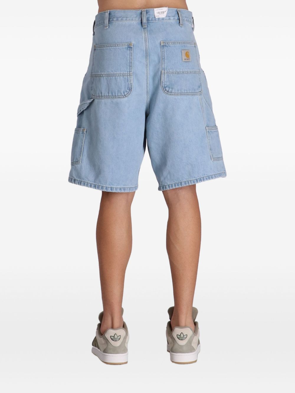 DOUBLE KNEE SHORT SMITH DENIM I034867 01A3 BLUE HEAVY STONE CARHARTT WIP