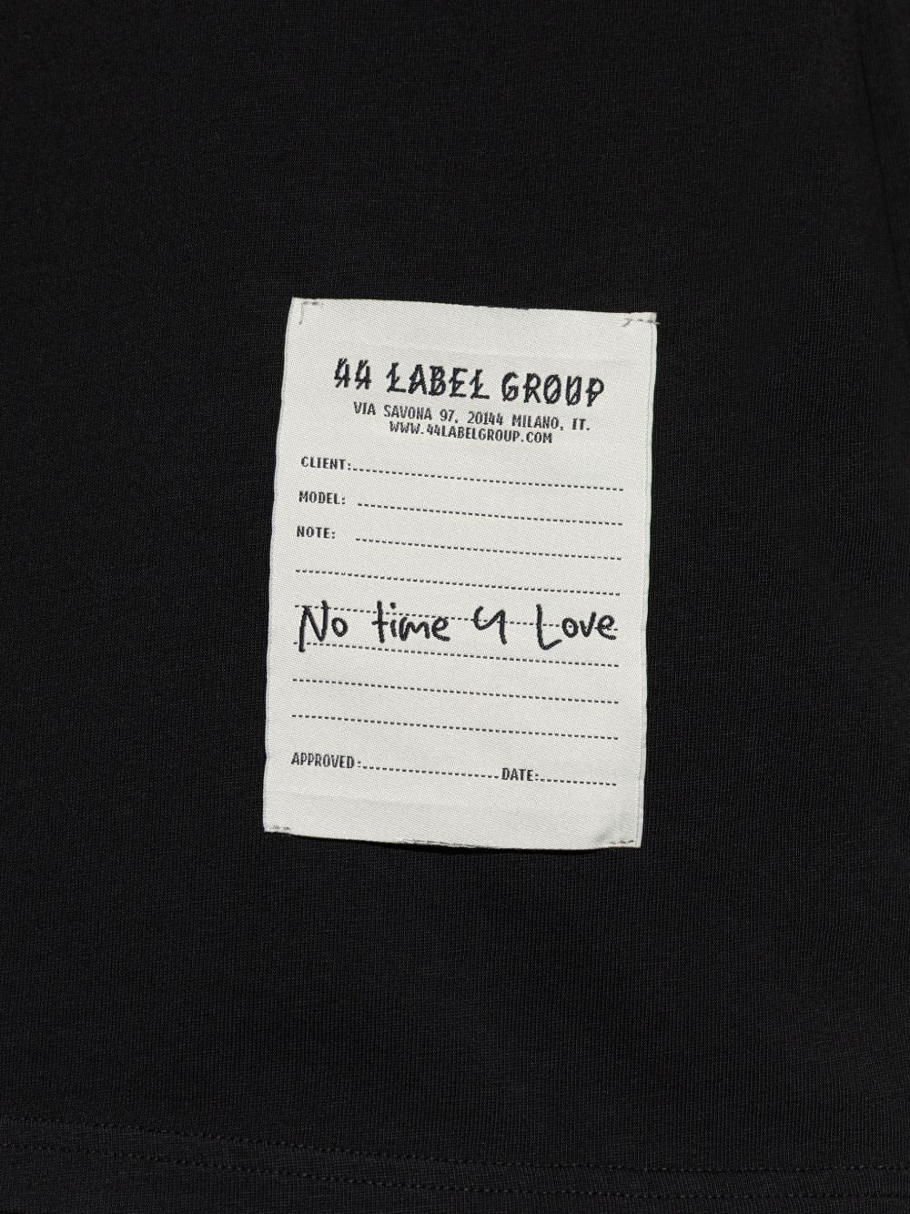T-Shirt Con Stampa Frontale B0030556FA706 P748 BLACK 44 LABEL GROUP