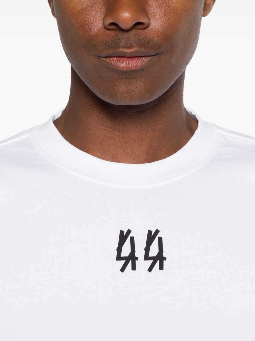 T-Shirt Con Stampa Frontale B0030556FA706 P764 OPTICAL WHITE 44 LABEL GROUP