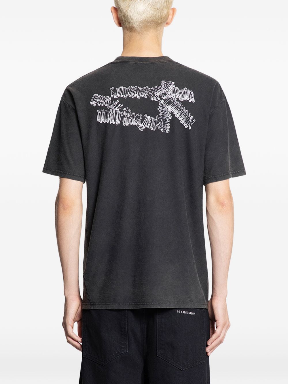 Relaxed Slim Tee B0030653FA725 P751 BLACK WHITE 44 LABEL GROUP