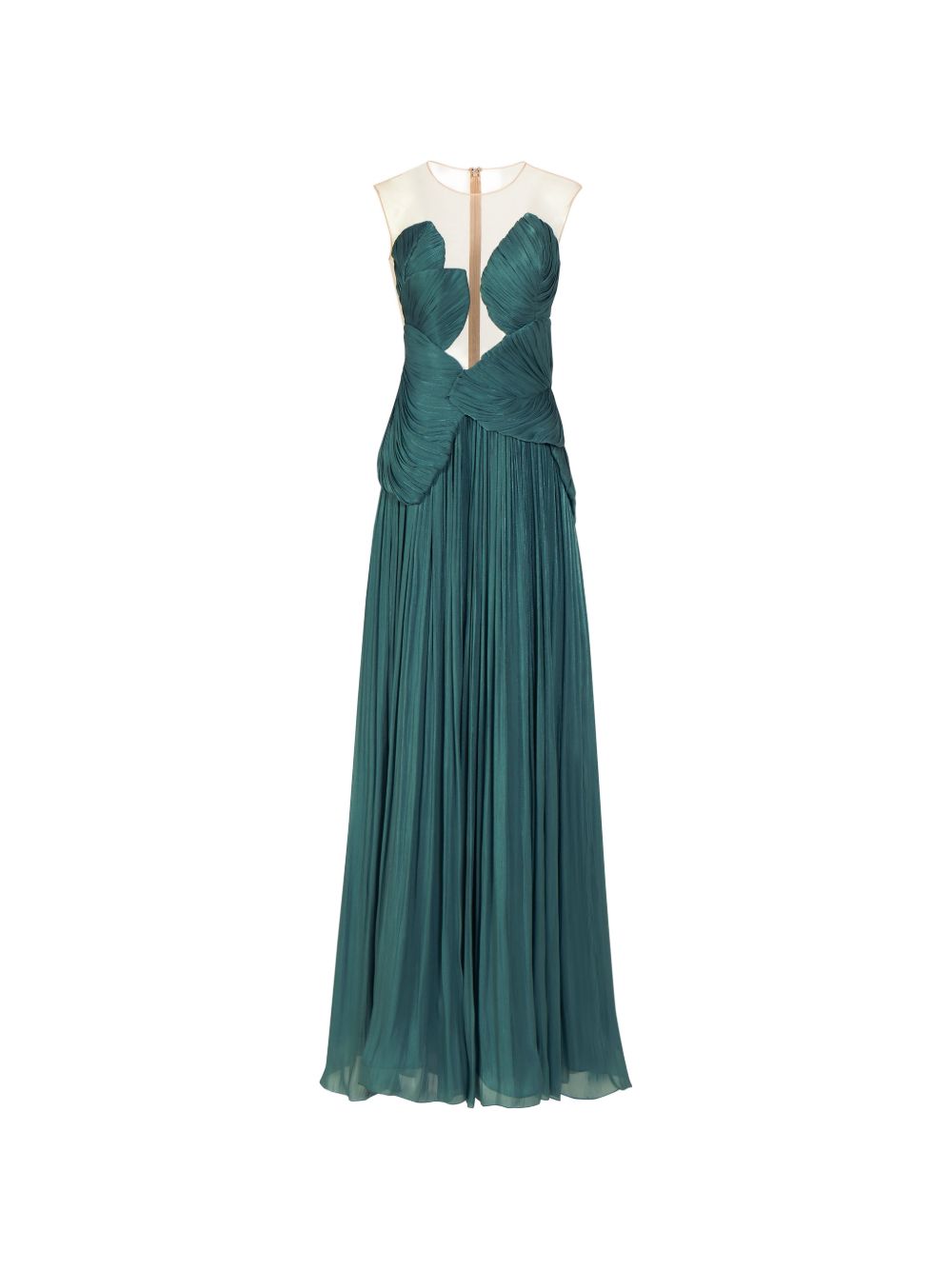 Serenne Lurex Georgette Gown PS2614 2472 EVERGREEN COSTARELLOS