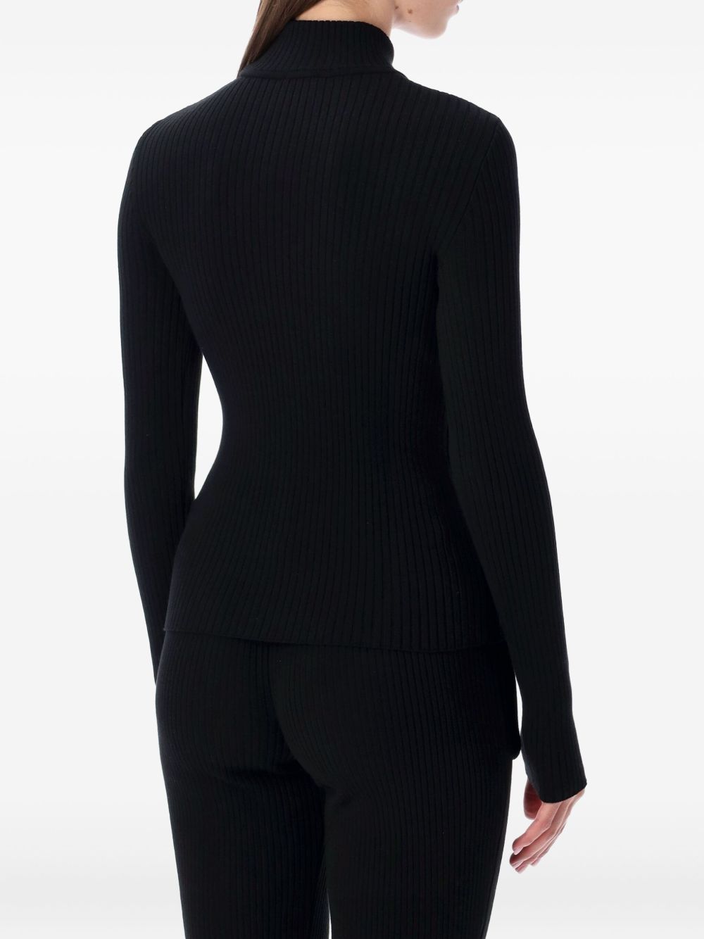 Reedition Knit Top Long Sleeves PERMPU022FI0001 9999 BLACK COURREGES