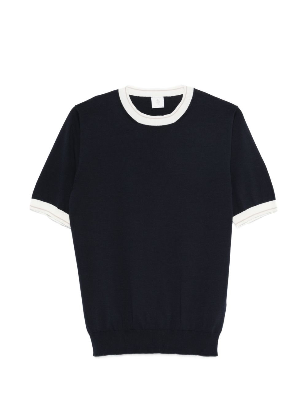 Maglia girocollo in cotone M76MAGM19MAG0M013 110102 BLUE BIANCO SABBIA ELEVENTY