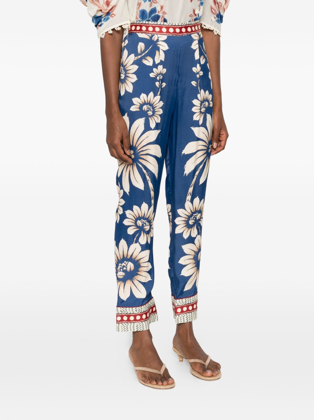 Pantaloni Con Motivo Floreale 344133 26067 LUNA BLUE FARM RIO