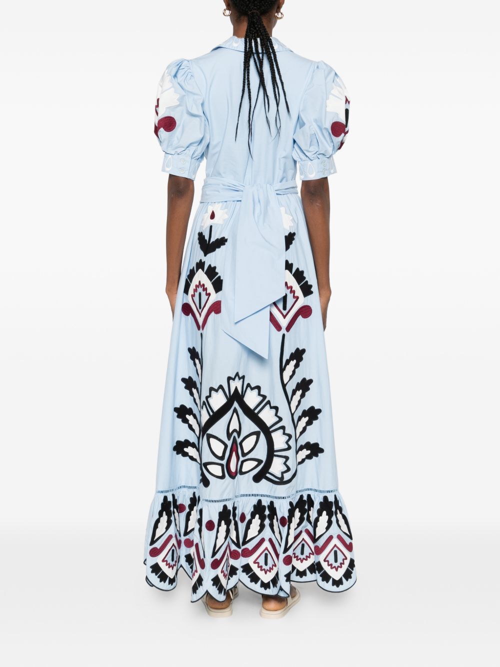Artisanal Maxi Dress 344655 L0003 BLUE FARM RIO