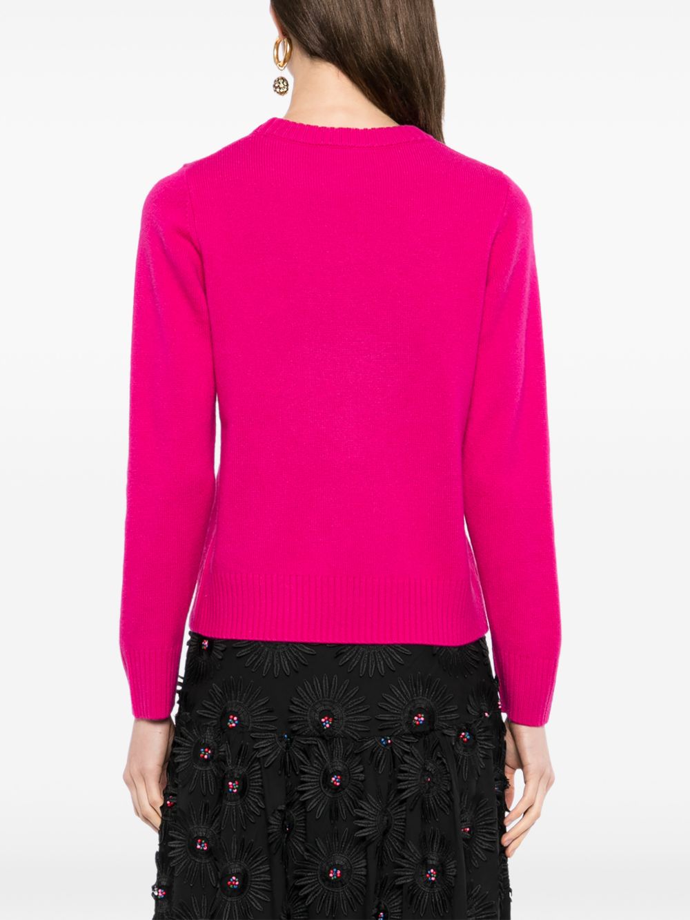 Maglione Con Ricamo 352085 L0027 PINK FARM RIO