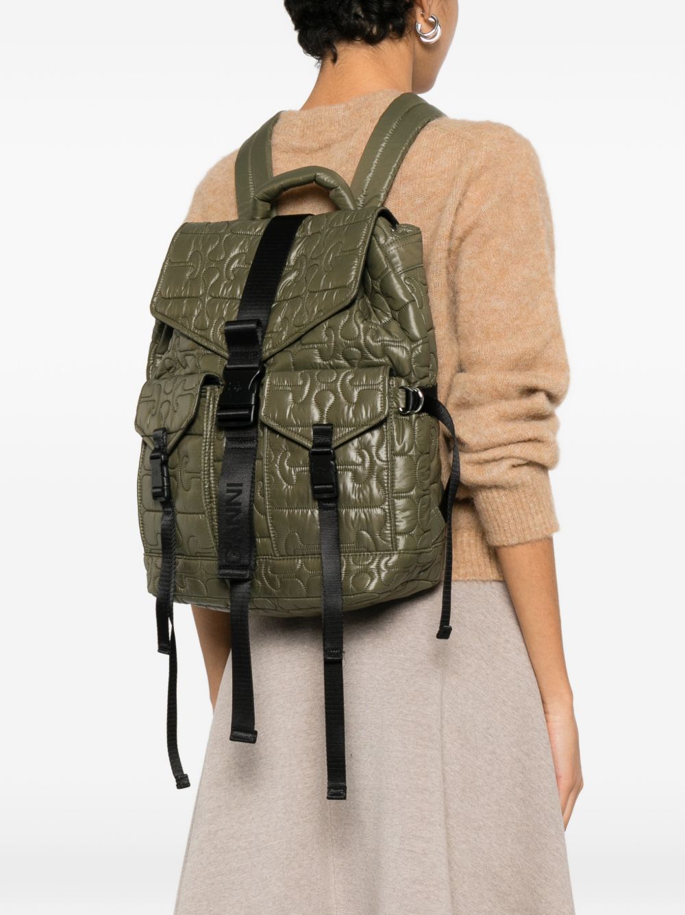 Re-Tech Quilted Backpack B2080004 861 KALAMATA GANNI